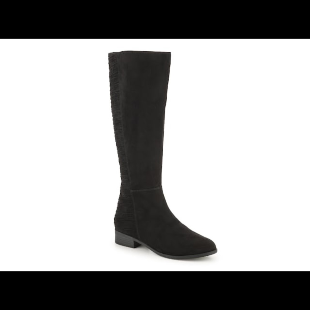 Kelly and Katie Lanner  knee high boot